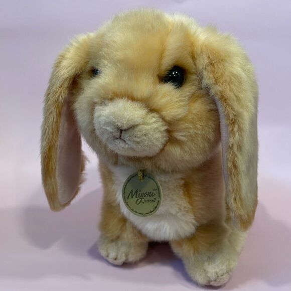 Aurora - Miyoni - 10” Lop Eared Rabbit Tan/Carmel Bunny Rabbit Excellent Used … - Picture 1 of 11